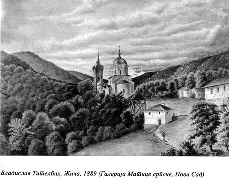 Vladislv Titelbax, Manastir Zica 1889